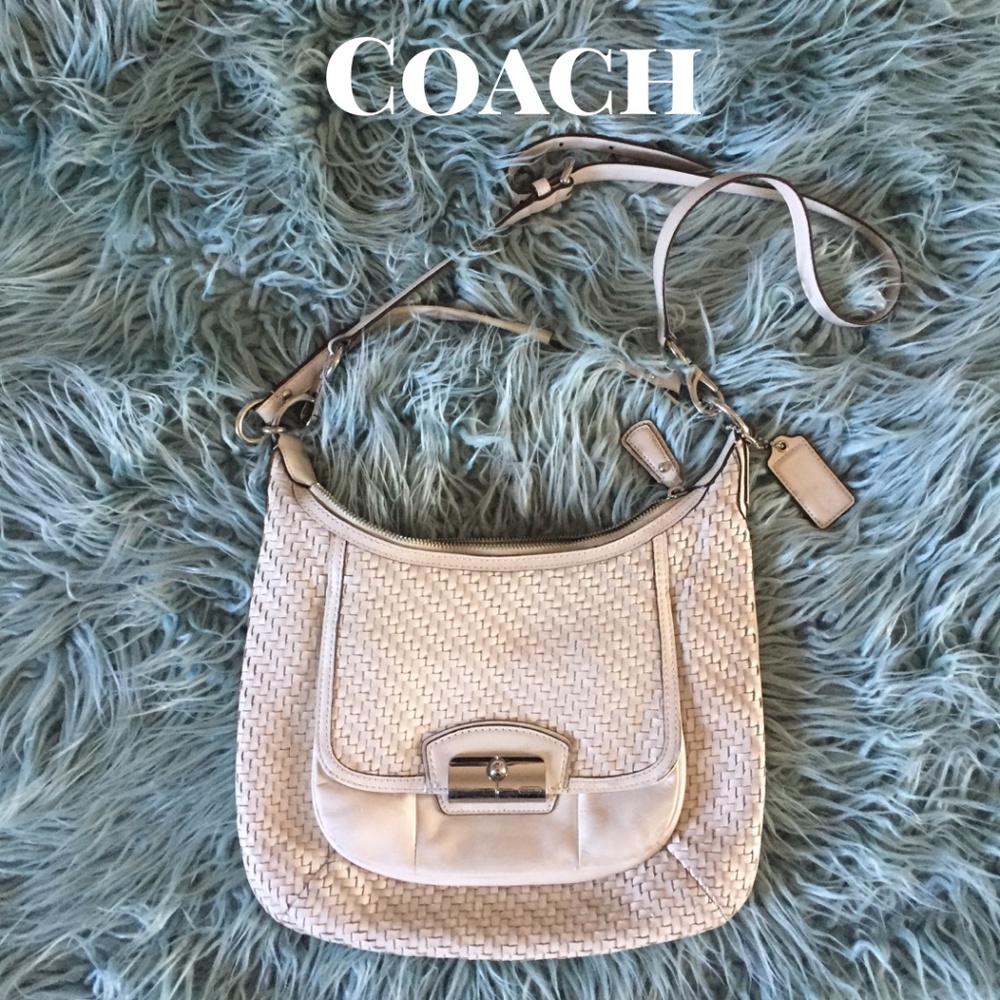 Coach Kristin 19314 Parchment Woven Hobo Bag